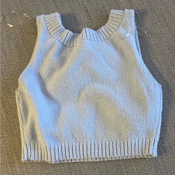 La vie en rose baby blue, terry cloth lounge set. - Picture 3 of 9